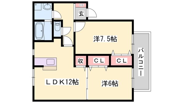 コンフォート花田の物件間取画像